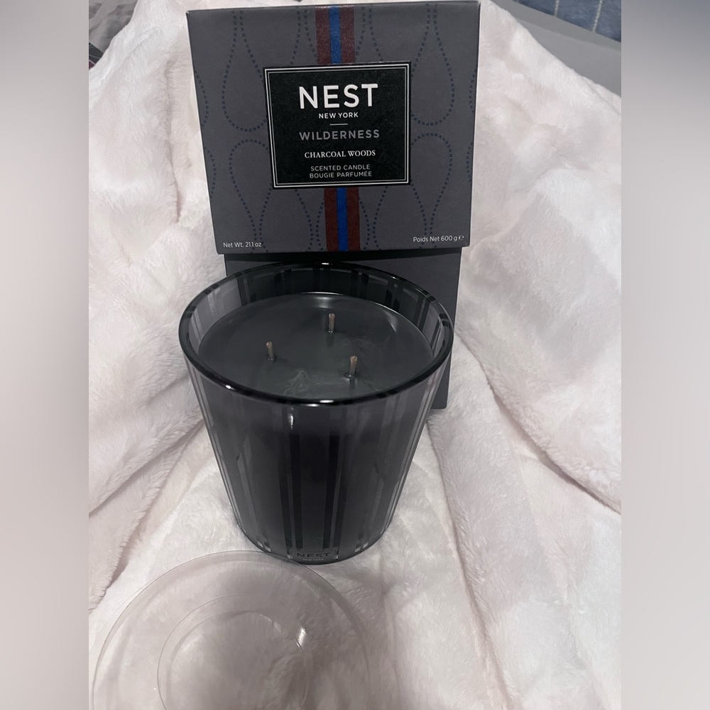 Nest Charcoal Woods 3 wicks candle